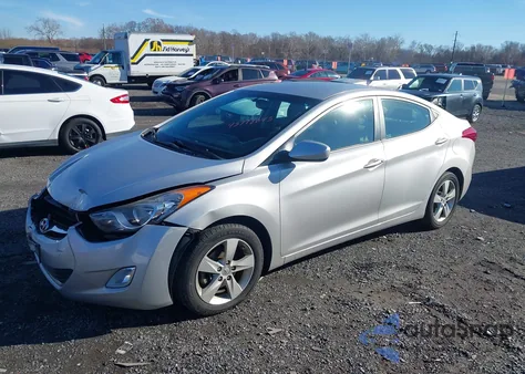 2013 Hyundai Elantra Gls/Limited from USA, damaged, VIN KMHDH4AE5DU572879